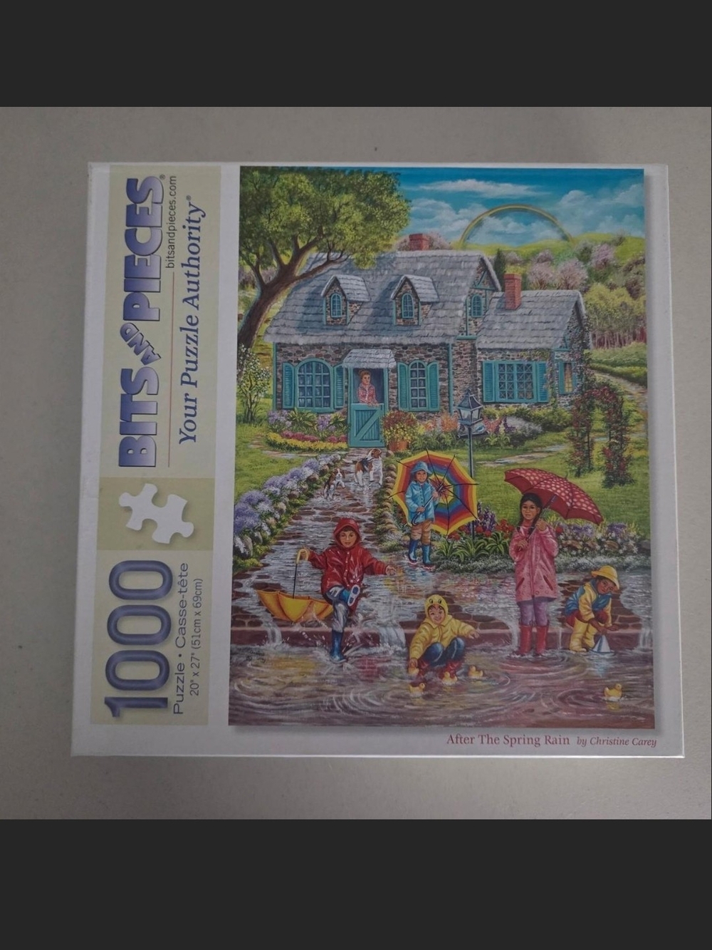 BITS and PIECES 1000-Piece 'After The Spring Rain' Jigsaw Puzzle - Multicolor